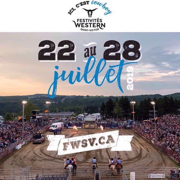 2 billets au rodéo du jeudi 25 ou dimanche 28 juillet pour le prix de 1 | Festivités Western Saint-Victor