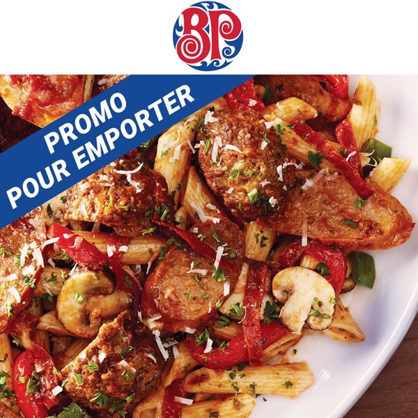 Payez 20$ et obtenez 30$  |  Pour emporter chez Boston Pizza