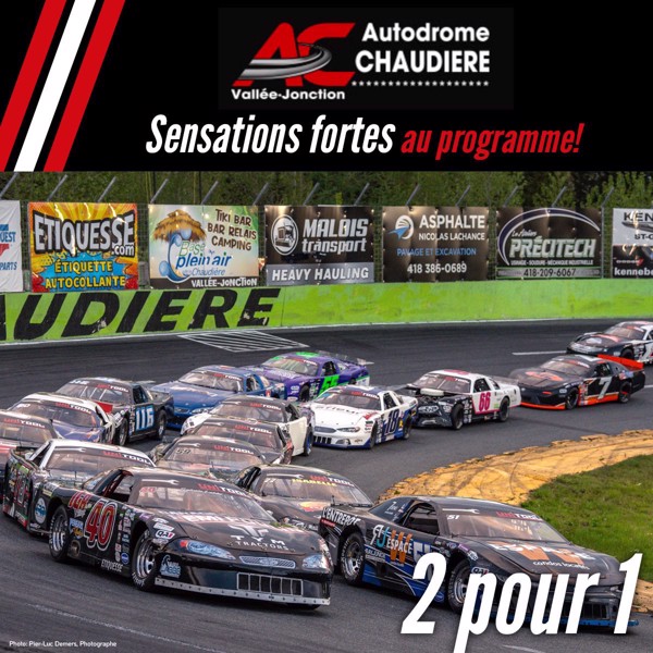 Image sur 2 pour 1 sur admission générale (accès puits-adulte) - Autodrome Chaudière